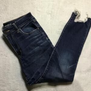 American eagle Outfitters Dark Wash Button Fly Skinny Jeans Size 12